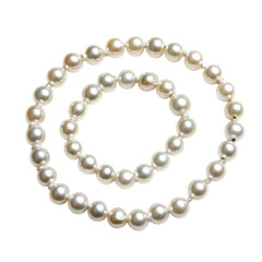 Obraz premium Elegant Pearl Bracelet Luxurious White Pearls, Classic Jewelry