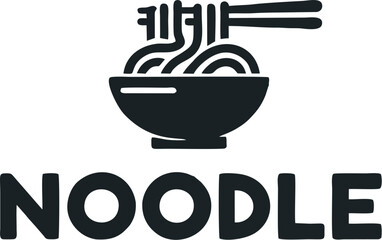 bowl of noodle vector illustration design element