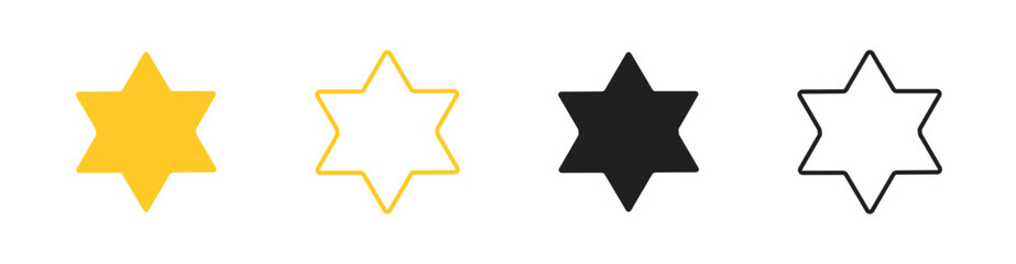 Obraz premium Stars collection. Star vector icons. Golden and Black set of Stars, isolated on transparent background. Star icon. Stars in modern simple flat style.