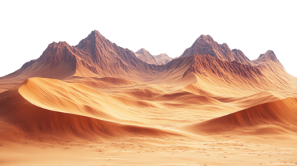 Red rocks and arid sand meet the sunset sky in the Arizona desert landscape