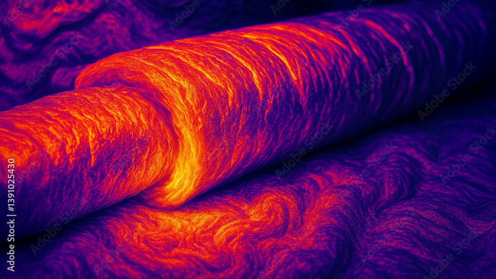 Poster image showcases close up view of air duct, highlighting intricate engineering of its material and st