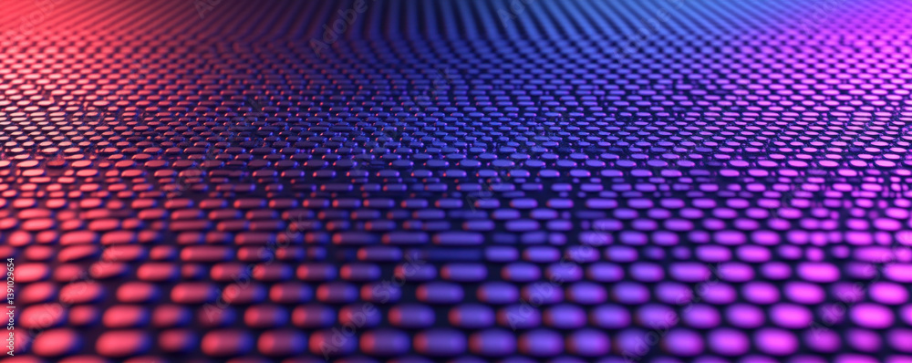 Poster a close up of a purple and blue background with a lot of small squares. the squares are of different