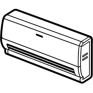 recommend clip art: Air Conditioner Vector Illustration on White Background