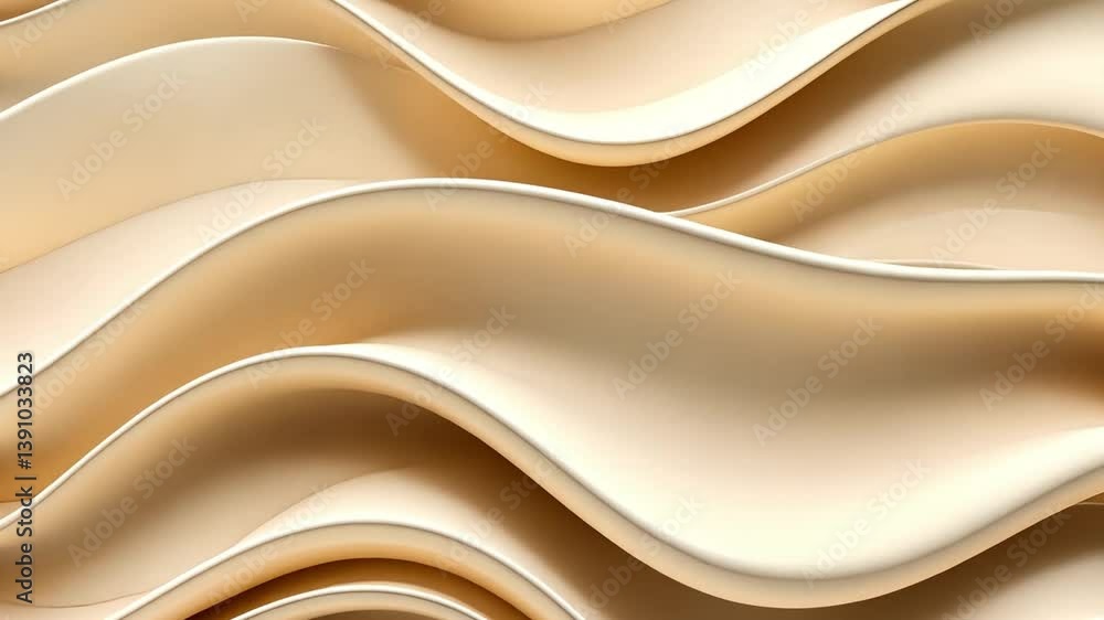 Poster elegant modern design smooth curves and waves in beige create abstract background with texture and c