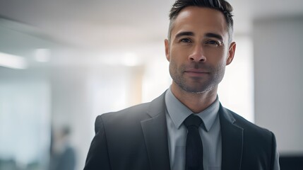 Professional financial advisor exuding confidence in formal attire, symbolizing trust and expertise in wealth management	