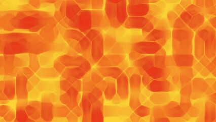 Abstract orange and yellow pattern resembles fiery hot glass