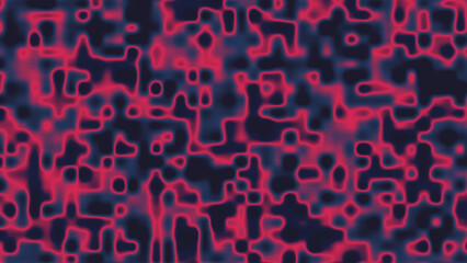 Abstract Glowing Grid Texture in Red and Blue Digital Pattern