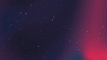 Abstract Starry Night Sky Background With Dark Purple Gradient Design