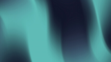 It features teal and dark blue blurred flowing shapes