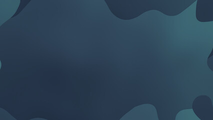 Minimalist Abstract Blue Gradient with Soft Organic Shapes Background