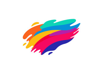 Obraz premium vibrant-abstract-paint-strokes backgrounds