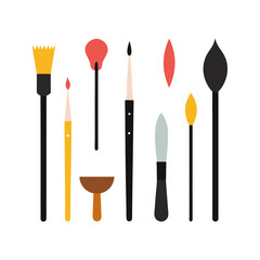 set of art-brushes