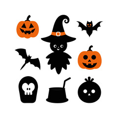 halloween icon set