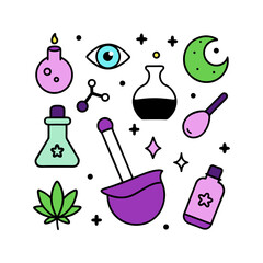 set of magic-potion