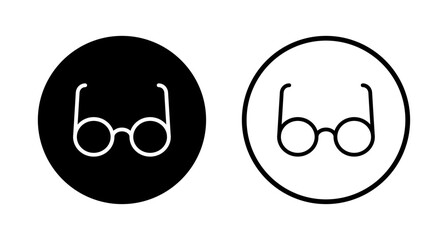 Glasses icon logo design. Glasses sign and symbol