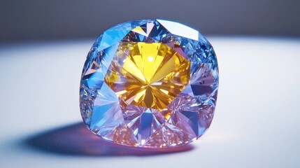 Fototapeta premium Radiant Gemstone, Studio, Light, Jewel