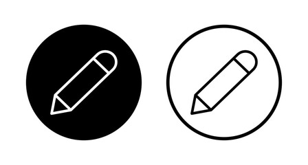 Pencil icon logo design. pen sign and symbol. edit icon vector