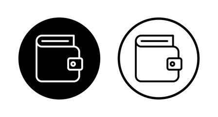 Wallet icon logo design. wallet sign and symbol