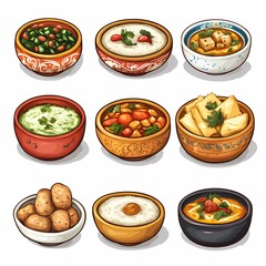 Delicious Vegetarian Soup Bowl with Fresh Vegetables and Rice - Savory Comfort Food for a Tasty Home-Cooked Meal