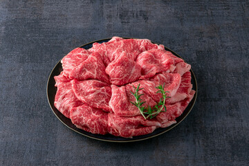 国産黒毛和牛　ロース肉　スライス　Domestic Japanese Black Beef Loin Sliced