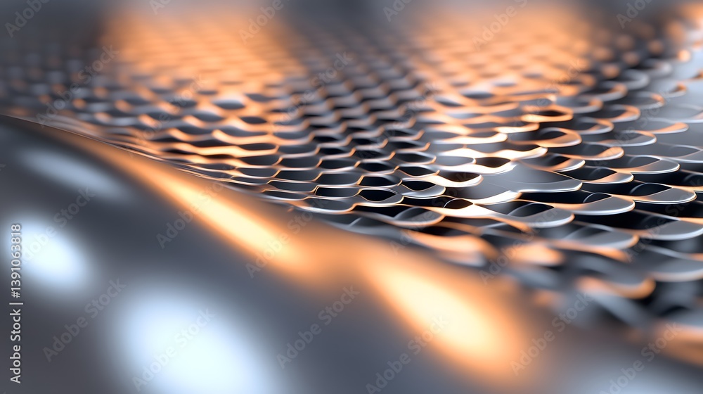Poster graphene sheet with hexagonal pattern