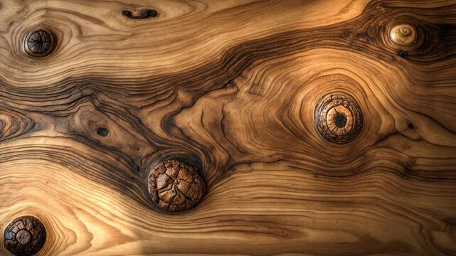 Olive wood texture background, solid wooden burl design, burled wood wallpaper mockup with space for text.