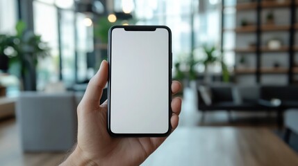 Modern Handheld: A Smartphone in a Contemporary Workspace