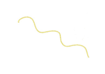 Abstract Pale Yellow Wavy Line, Hand-Drawn Texture