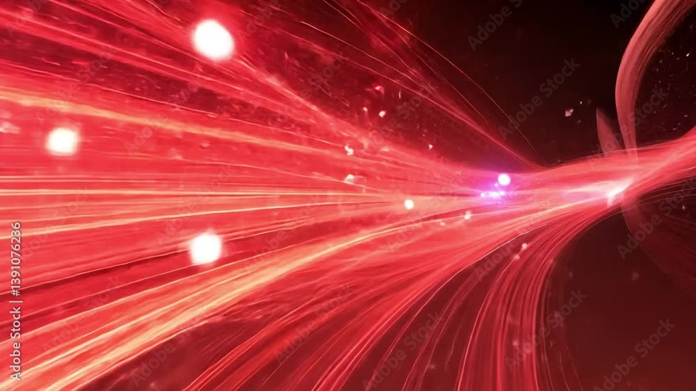 Poster abstract red light trails dynamic and energetic visual effects conveying speed and movement in vibra