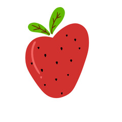 heart shaped strawberry