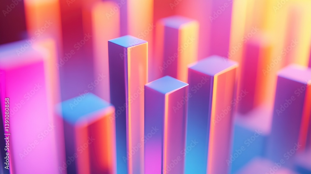Poster a close-up of a d bar chart with highlighted bars and data labels, set against a clean, minimalistic