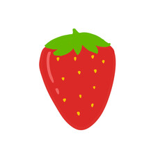 strawberry isolated on white background