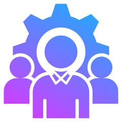 Career Education Icon Symbol Glyph Gradient