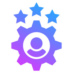 Career Education Icon Symbol Glyph Gradient