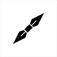 Obraz premium kunai vector icon line template