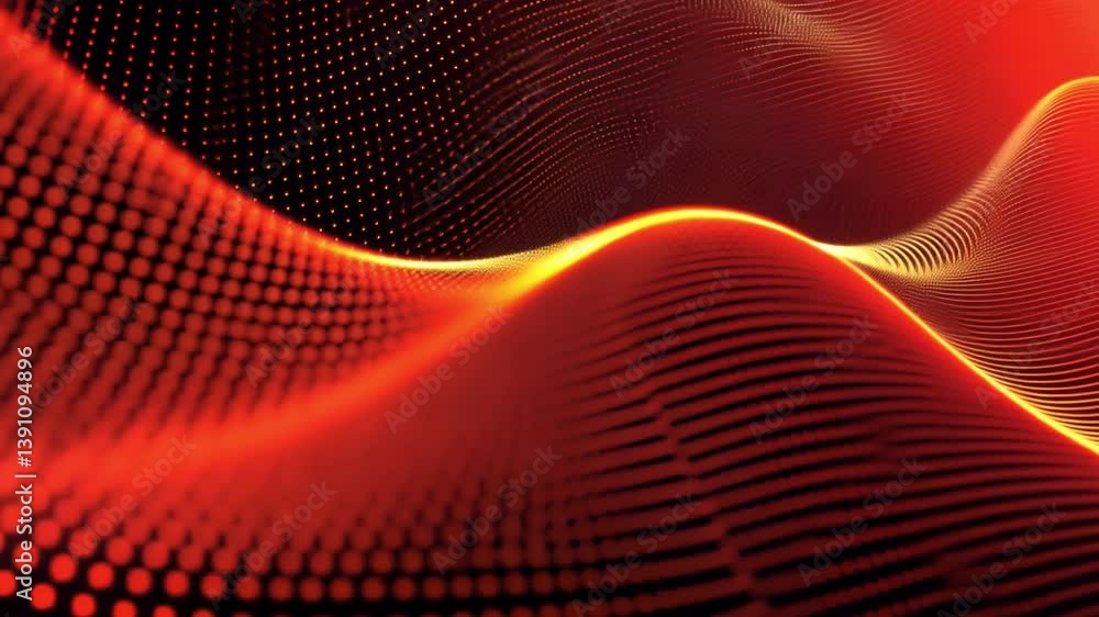 Poster vibrant abstract background dynamic digital design with bright curves, energy, and graphic lines of 