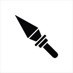 kunai vector icon line template