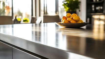 Stylish Modern Kitchen Counter with Natural Light / 自然光が差し込むスタイリッシュなモダンキッチンカウンター