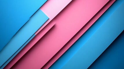 Fototapeta premium Abstract diagonal pink blue layers.
