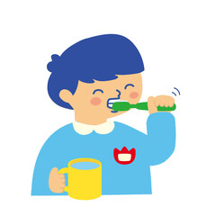 歯磨き　男の子