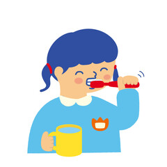 歯磨き　女の子