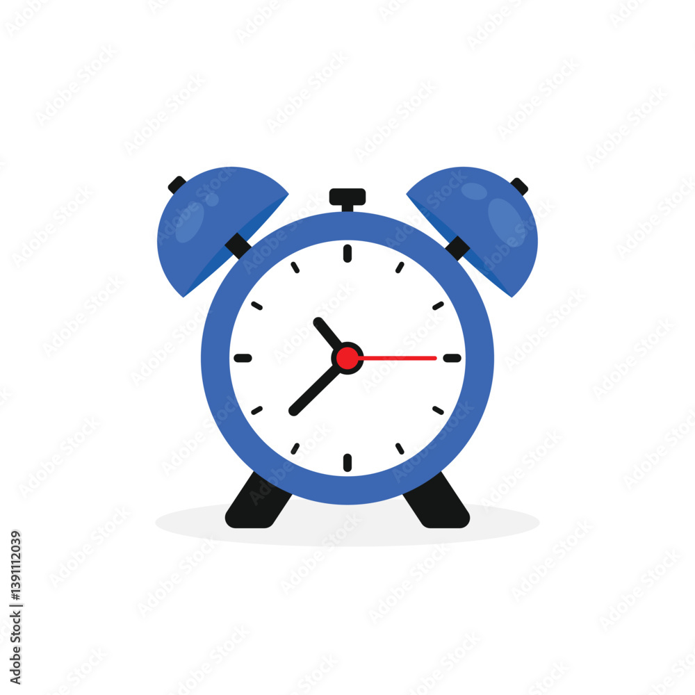 Poster alarm clock icon isolated on white background. ringing alarm clock. wake up timer clock. morning tim