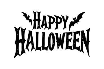 Happy Halloween Typography Vector Design