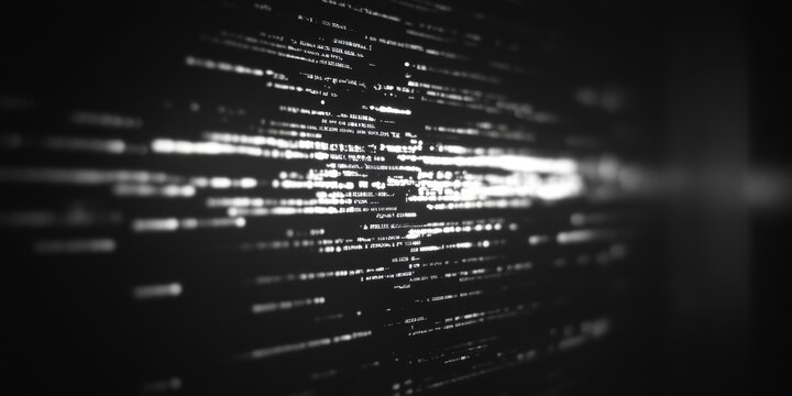Abstract digital code stream - Powered by Adobe