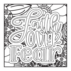 inspirational quote coloring pages for adults. abstract vector background