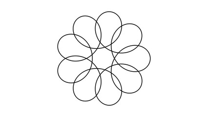 Accurate Hypocycloid Closed Vector Path for Animation and Graphic Design