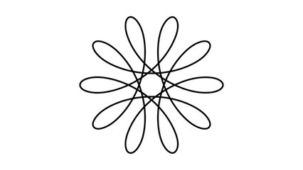 Accurate Hypotrochoid Closed Vector Path for Animation and Graphic Design