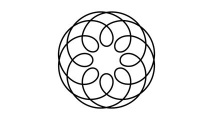 Accurate Hypotrochoid Closed Vector Path for Animation and Graphic Design