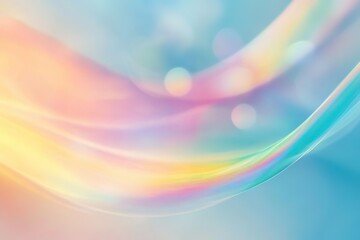 Obraz premium Abstract pastel waves blending colors smoothly for soft dreamy aesthetic background