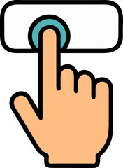push-button-hand-vector-icon-on-white-background